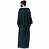 Abaya and Poncho combo- Bottle Green Abaya and Poncho combo- Bottle Green